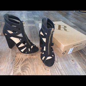 Charlotte Russe zip up heels
